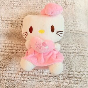 Hello Kitty Pink and White Love Plush